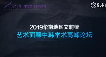 2019华南地区艾莉薇艺术面雕中韩学术高峰论坛